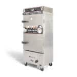 Tủ nấu cơm 10 khay điện gas liền điều khiển QH-10KDGL