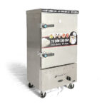 Tủ nấu cơm 8 khay điện gas QH-8KDR
